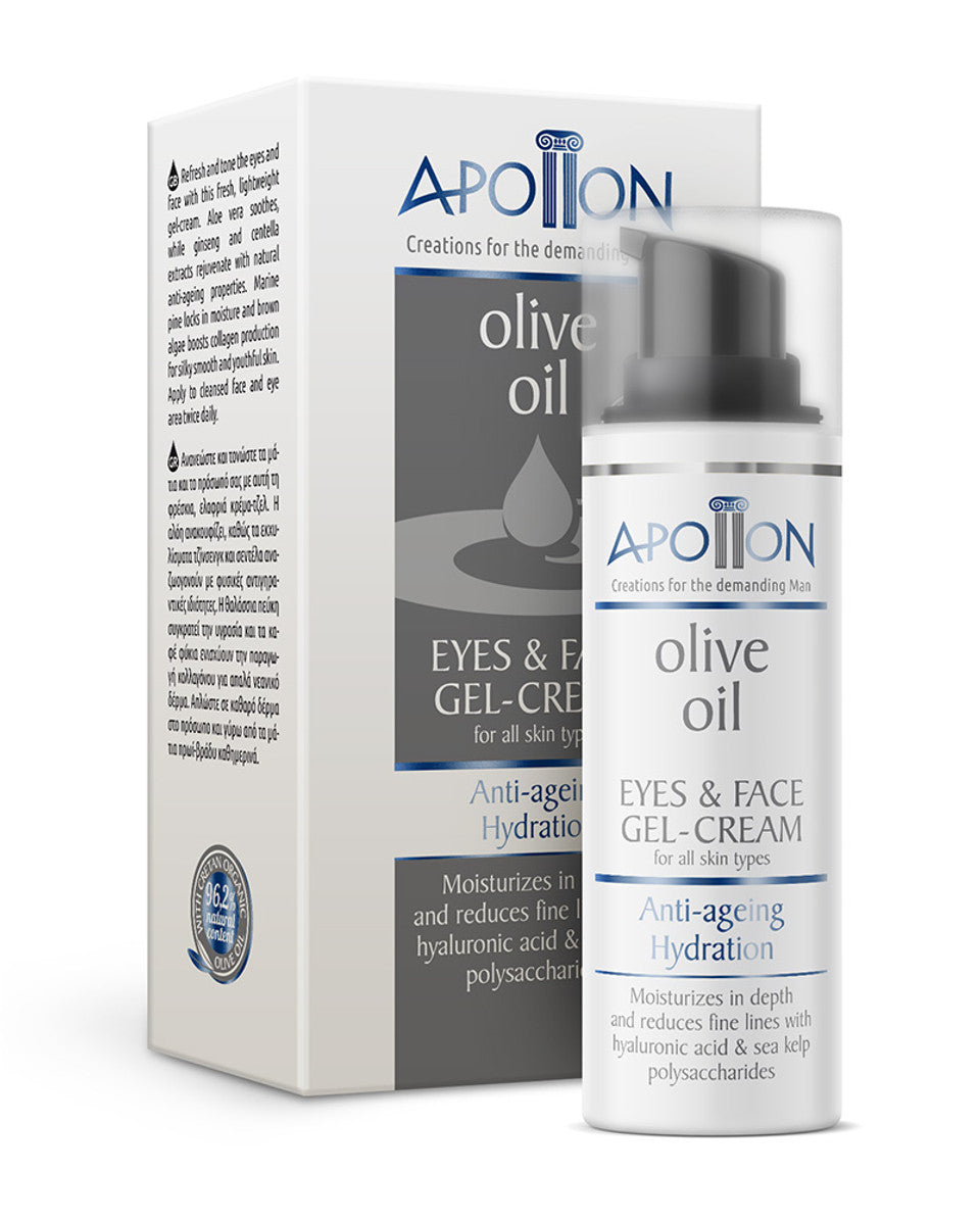 Apollon Men's Anti-ageing Hydration Eye & Face Gel-Cream