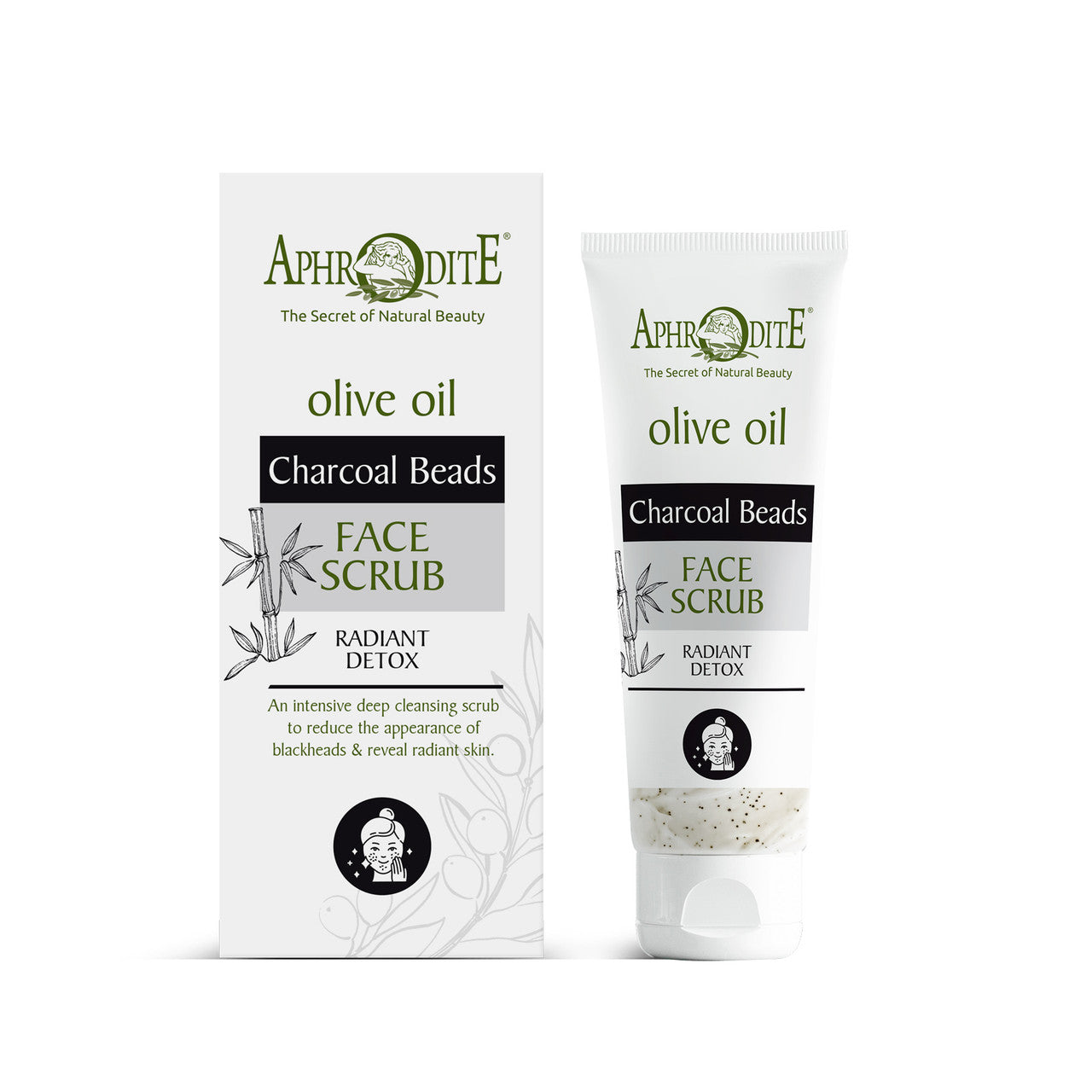 Radiant Detox Face Scrub Charcoal & Rice Beads